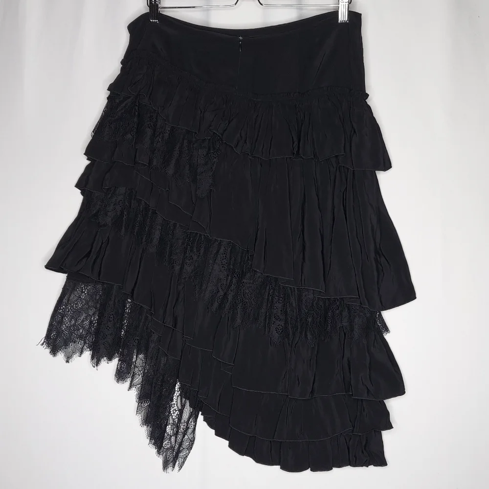 Zara Black Asymmetrical Skirt - Picture 2 of 8